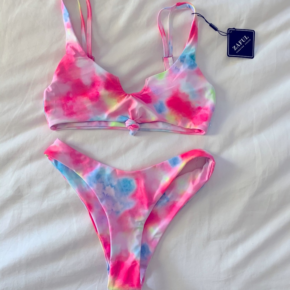 Zaful tye dye bikini size Small